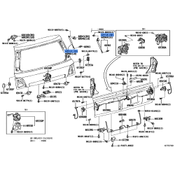 Toyota Back Door Stay Assembly Right - Land Cruiser (URJ200) 2012-2016