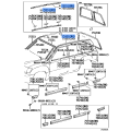 TOYOTA 75505-60031 MOULDING, ROOF DRIP SIDE FINISH, RH