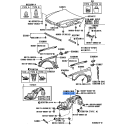 Fender Splash Shield Sub-Assembly Front Left - Lexus GX460 (URJ150 GRJ158)