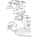 Genuine Toyota Corolla Trunk Lock Latch Assembly 64600-12031