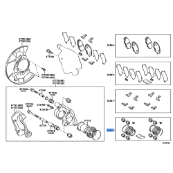 Brake Cylinder Caliper Repair Kit - TOYOTA (04479-04030) - FEBEST 0175-GGN15F