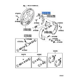 Rear Brake Automatic Adjust Lever RH - Toyota (47643-35040)