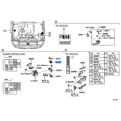 Genuine Toyota Fusible Link Block Assembly 82620-60080