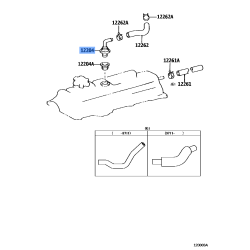 Genuine OE Valve Sub-Assy, Ventilation - Toyota 12204-66020