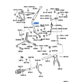 Toyota Genuine Transfer Front Drive Shift Lever Sub-Assembly 36302-60180