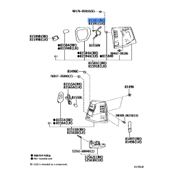Toyota OEM Genuine SOCKET & WIRE RR