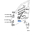 Toyota 4Runner Manual Window Regulator Assembly Front Left Driver Side for 1990-1995 Models Without Vent Window