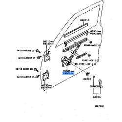 Regulator Fr Door Rh