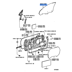 Front Door Glass - Lexus ES350 2007-2012 - Driver Side