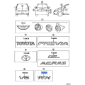 Toyota OEM Genuine PLATE, FRONT FENDER NAME, NO.1 75361-28010
