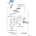 Garnish, Front Door Lower Frame Bracket, RH