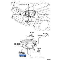 TOYOTA OEM Front Bumper Bar Reinforcement Left or Right 52133-35080