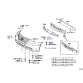 TOYOTA Genuine 52197-30040 Bracket Rear Bumper S