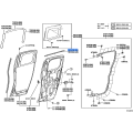 OEM TOYOTA FJ CRUISER Rear Door Glass Weatherstrip 2007-2014 Outer RH