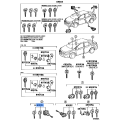 TOYOTA Cylinder & Key Set, Door Lock, RH 69051-06040