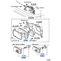 Toyota 4 Runner Right Headlight Sealed Beam Chrome 1989-1995