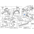 TOYOTA 75815-35012 Genuine Back Door Molding Outside Right Hand