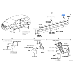Side Mudguard Retainer Clip - Toyota Avanza Innova Caldina