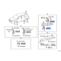 TOYOTA 76626-42160 Genuine Mudguard Quarter Panel Rear Left Hand