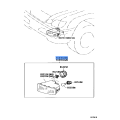 Front Fog and Turn Signal Lamp Assembly - Toyota LX470 1998-2000 Right Side - TOYOTA - 81030-60020