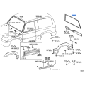 Moulding, Back Window, Outside - Toyota 75571-06070