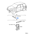 Toyota Front License Plate Bracket 75111-60140