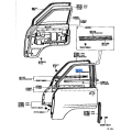 TOYOTA 68160-90802 Genuine Front Door Glass Weatherstrip Outer