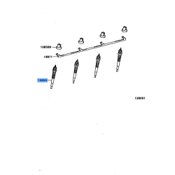 Heater Glow Plug Set 24V - Toyota Land Cruiser 4.0 & 4.2LT - 2H 1HZ