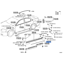 Toyota Front Door Weatherstrip - #6786433020 - OEM