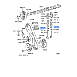 TOYOTA OEM Washer, Plate (For Valve Spring Seat) 90201-23003