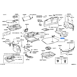 TOYOTA OEM Genuine HOOK, LUGGAGE COMPARTMENT TRIM, NO.1