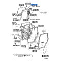 TOYOTA 68142-60050 Run Rear Door Glass