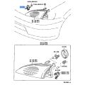 TOYOTA 81195-89101 Genuine Headlight Adjusting Screw