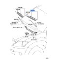 Toyota Genuine Front Windshield Wiper Blade LH 85222-0K020