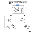 Pagid Rear Disc Brake Pad Set for Toyota Avalon 1995-1999