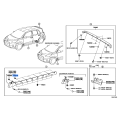 Toyota CLIP, BACK DOOR OUTSIDE MOULDING or Rocker Panel Moulding Clip 75867-12040