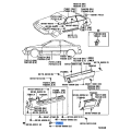 TOYOTA 76923-52021 Side Mudguard Retainer