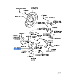 TOYOTA LAND CRUISER LX450 LX470 Left Parking Brake Shoe 46580-60050