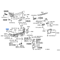 TOYOTA 52156-35030 Genuine Rear Bumper Side Support Left Hand