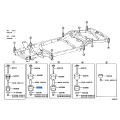 TOYOTA OEM CUSHION SUB-ASSY, CAB MOUNTING, NO.2 LOWER 52204-35120
