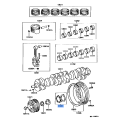 TOYOTA 11011-66020 Genuine Crankshaft Thrust Washer Set