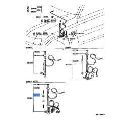 Power Aerial Mast for Toyota Landcruiser 80 Series GXL 1990-1998