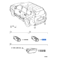 Door Lamp Shade 81911-28020 For Toyota Prado Land Cruiser Camry Previa Alphard