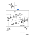 Toyota Front Propeller Shaft Assembly 37140-60490