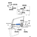 Toyota Rear Door Lock Remote Control Cable Assembly RH/LH 69730-60020