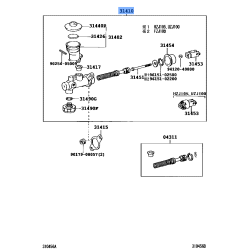 Genuine Toyota Cylinder Assy Clutch Master 31410-60600 OEM