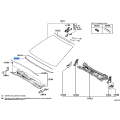 TOYOTA 56153-33010 Genuine Front Window Molding Inner Center