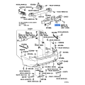 Toyota Reinforcement, Rear Bumper Arm, RH