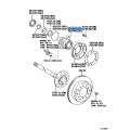 TOYOTA 42450-60050 Rear Axle Bearing And Hub Assembly, Right