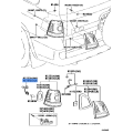 TOYOTA 81555-60820 Socket & Wire Sub-Assy, Rear Combination Lamp